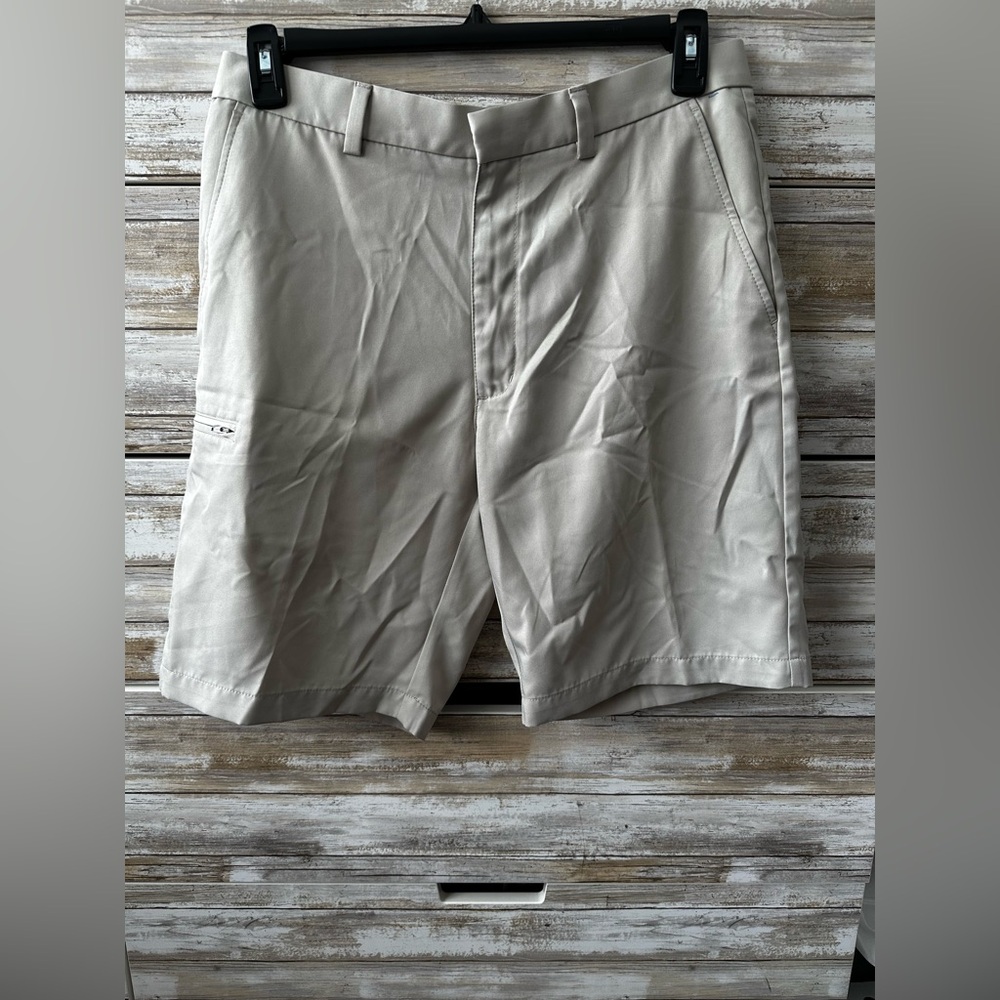 ⛳ Grand Slam Golf Shorts Men’s 32 Cream Performance Lightweight Flat Front